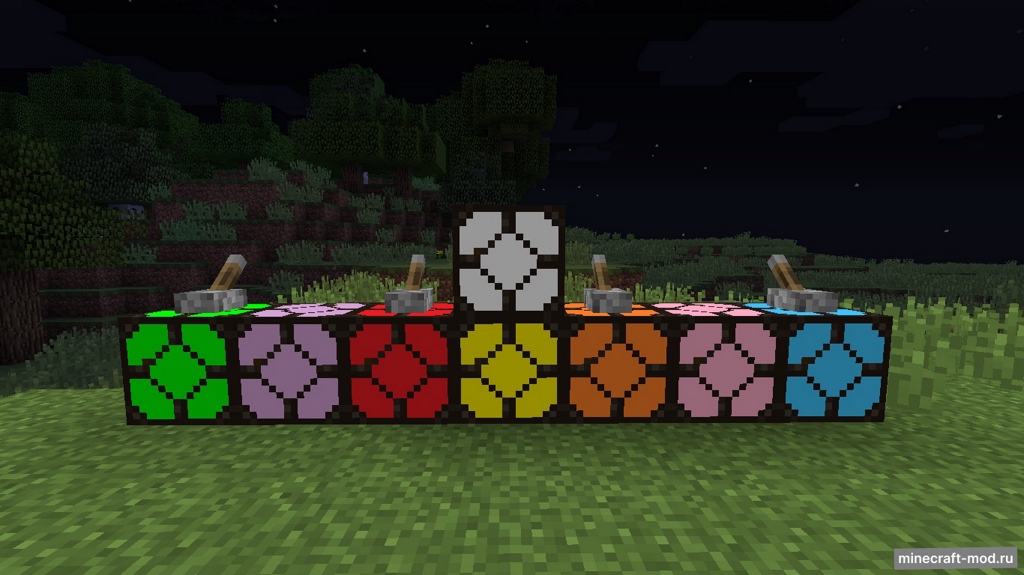 Мод Color Lamps для Minecraft 1.12.2