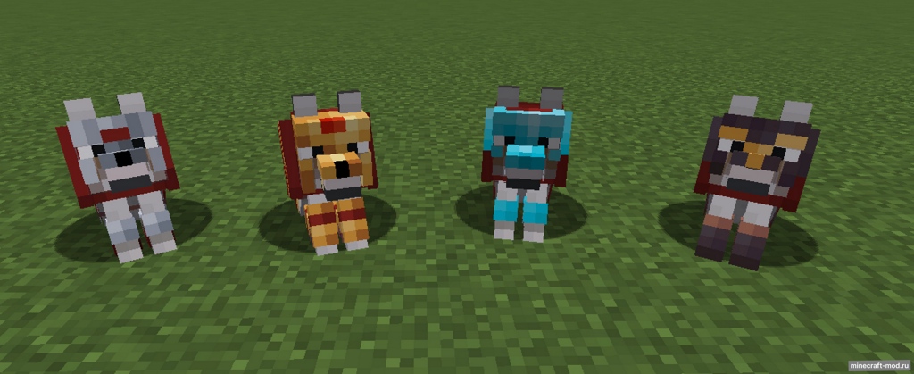 Мод More Wolf Armors для Minecraft 1.21.1