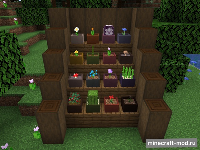 Мод Botany Pots для Minecraft 1.20.4, 1.20.3, 1.20.2,  ...