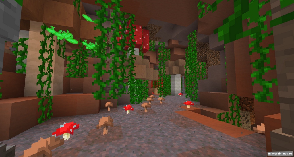 Мод Subterranean Wilderness для Minecraft 1.17.1, 1.16.5, 1.16.4,  ...