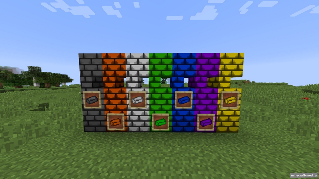 Мод Mr. Kucheraviy's Color Bricks для Minecraft 1.12.2