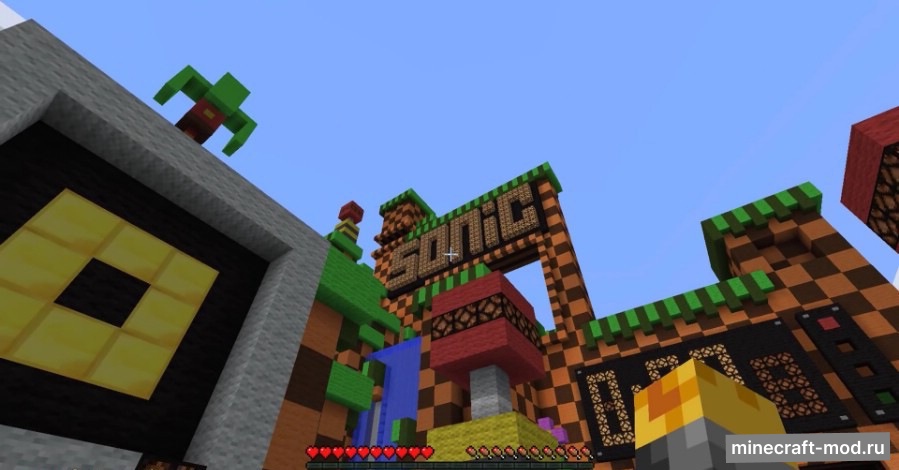 Мод Sonic The Hedgehog для Minecraft 1.7.10, 1.7.2, 1.6.4,  ...