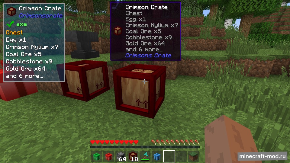 Мод Crimson's Crate для Minecraft 1.18.2, 1.18.1, 1.18,  ...