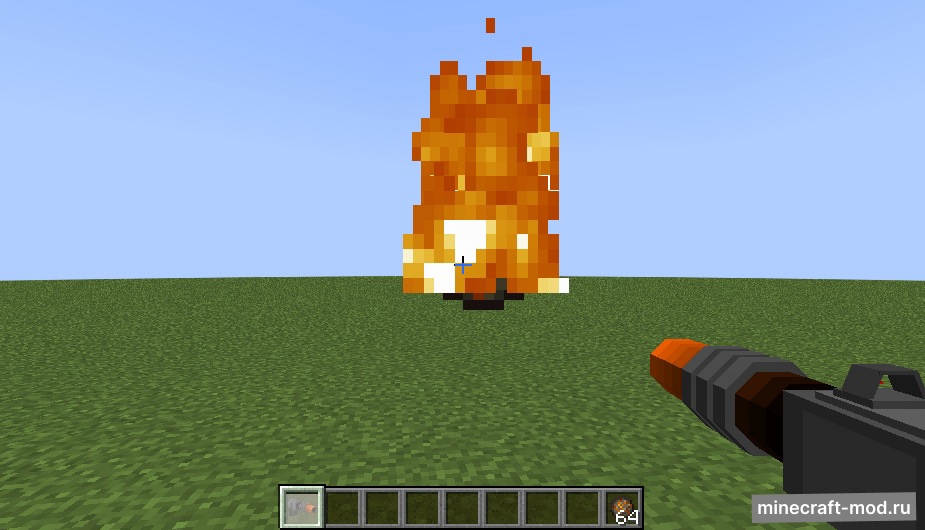 Мод Hellfire: Fireball Launcher для Minecraft 1.18.1