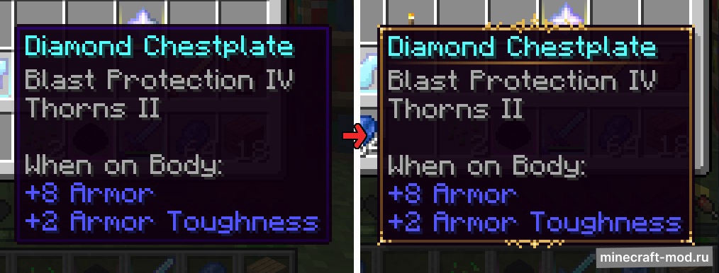 Мод Legendary Tooltips для Minecraft 1.21, 1.20.6, 1.20.2,  ...