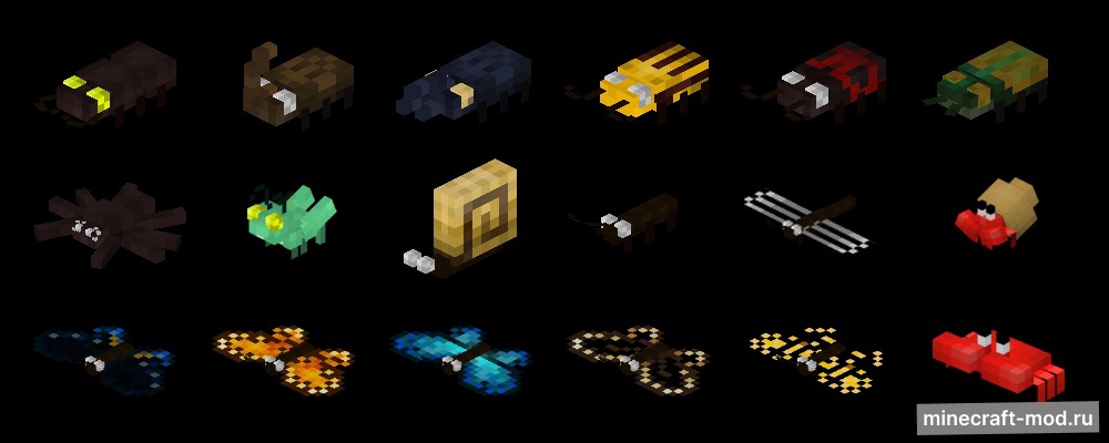 Мод Chirpy's Wildlife для Minecraft 1.20.1, 1.19.2, 1.18.2,  ...