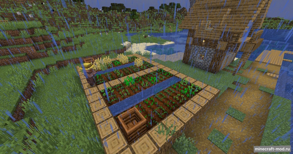 Мод Crops Love Rain для Minecraft 1.21, 1.20.4, 1.20.1,  ...