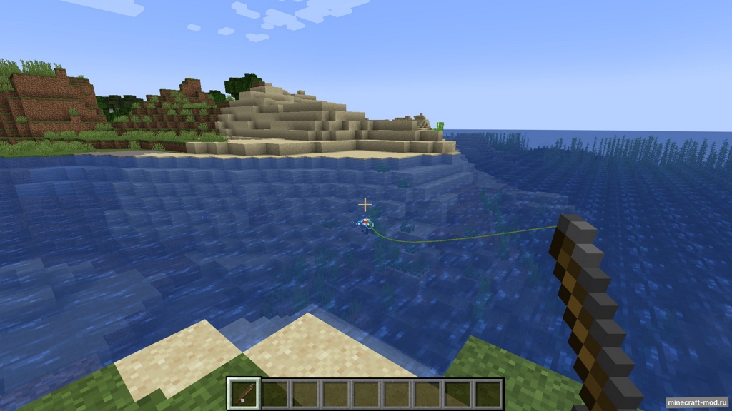 Мод Dyeable Fishing Lines для Minecraft 1.18.2