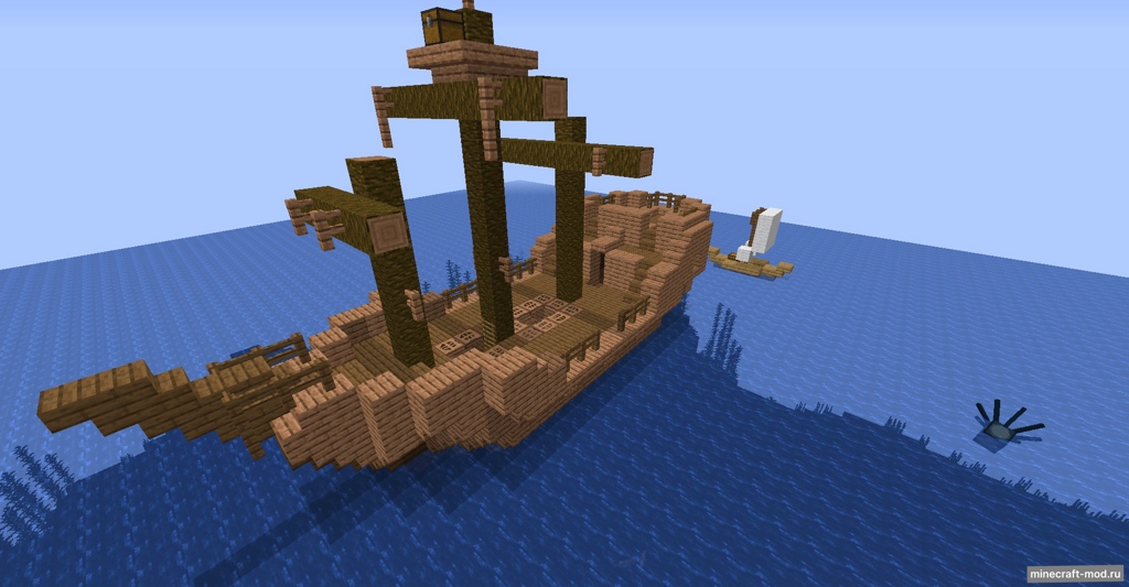 Мод More Ships для Minecraft 1.20.4, 1.20.1, 1.19.4,  ...