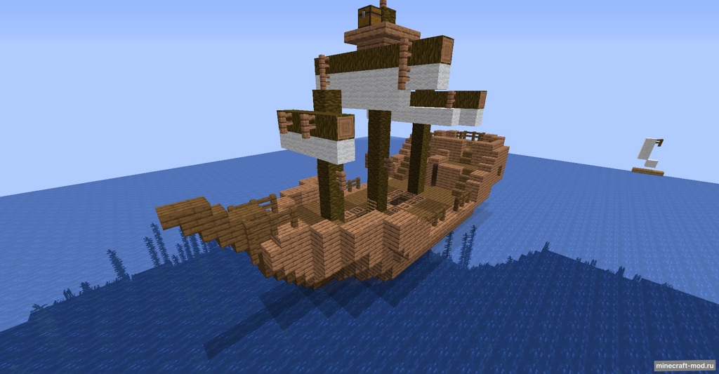 Мод More Ships для Minecraft 1.20.4, 1.20.1, 1.19.4,  ...