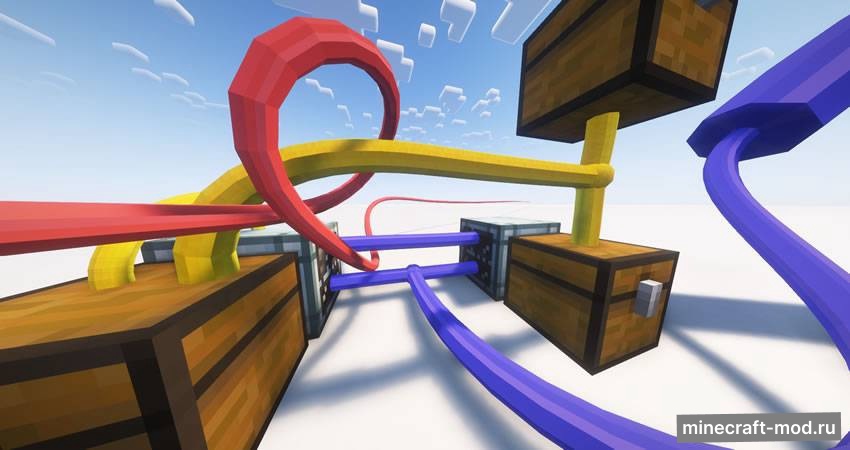 Мод Curvy Pipes для Minecraft 1.21.1, 1.21, 1.20.1,  ...