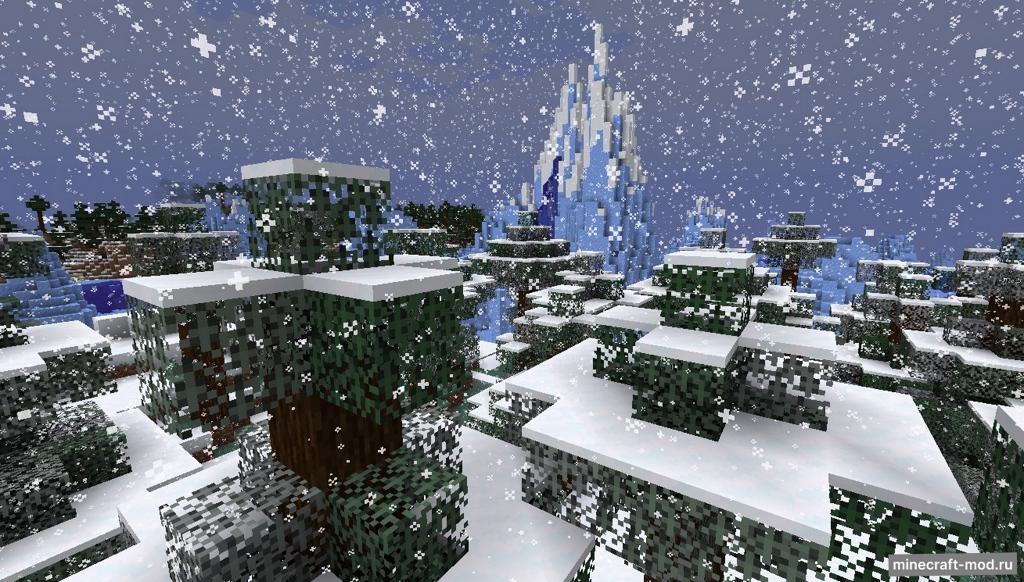 Мод SnowyLeavesPlus для Minecraft 1.21, 1.20.6, 1.20.5,  ...
