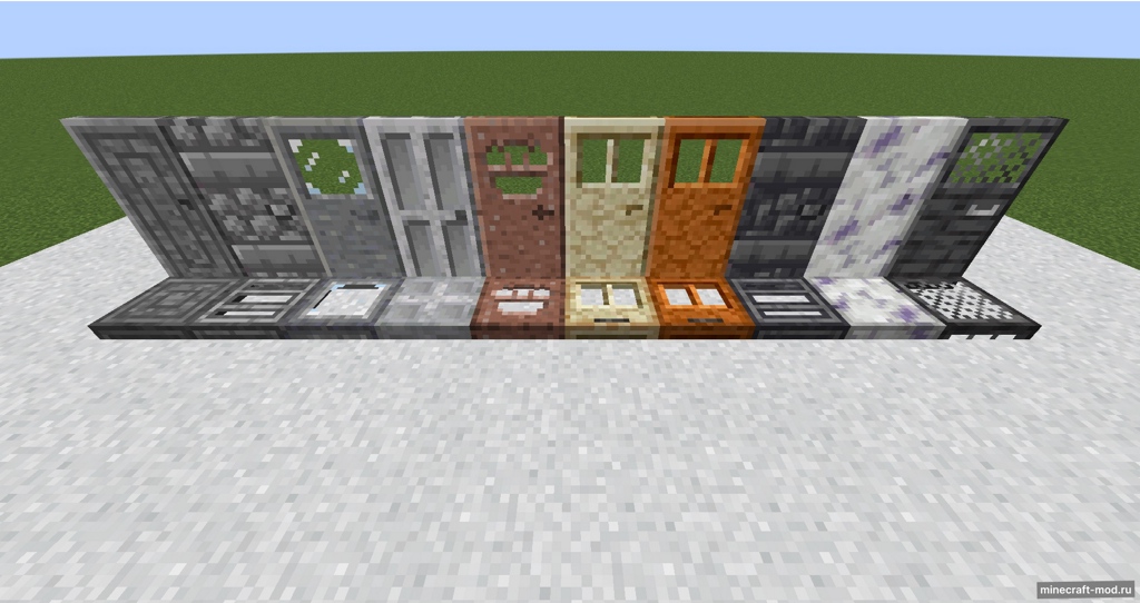 Мод MoreDoors для Minecraft 1.21, 1.20.6, 1.20.5,  ...