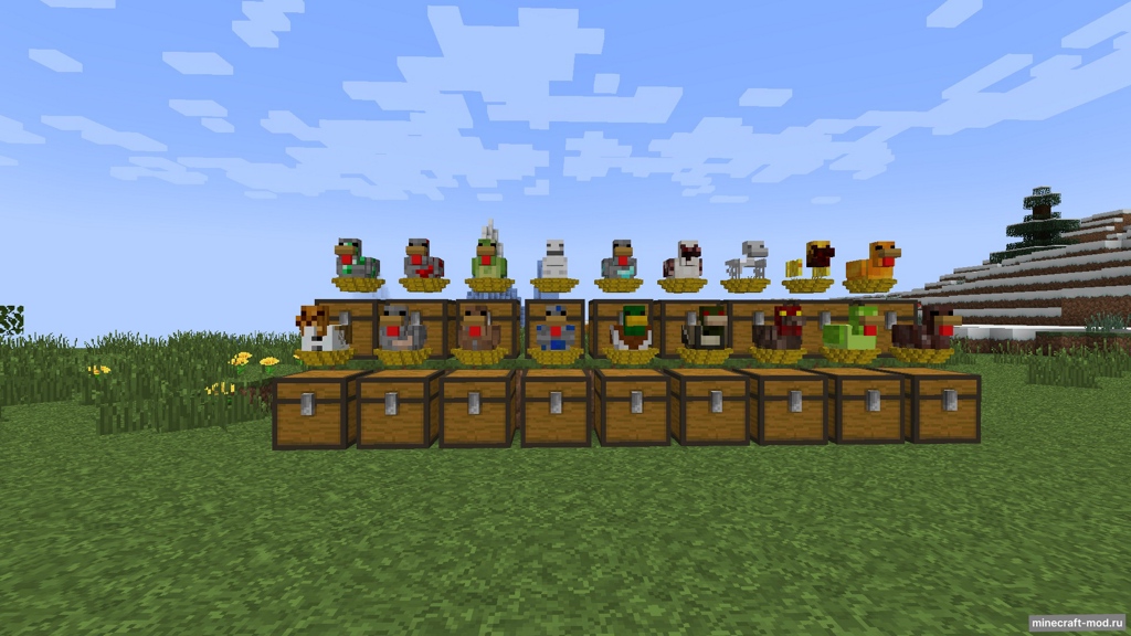 Мод Resource Chickens для Minecraft 1.20.4, 1.20.2, 1.20.1,  ...