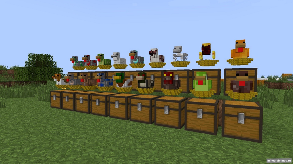 Мод Resource Chickens для Minecraft 1.20.4, 1.20.2, 1.20.1,  ...