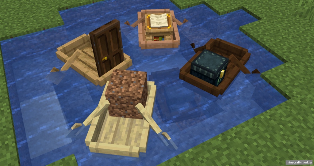 Мод Boat with Everything для Minecraft 1.19.2, 1.18.2