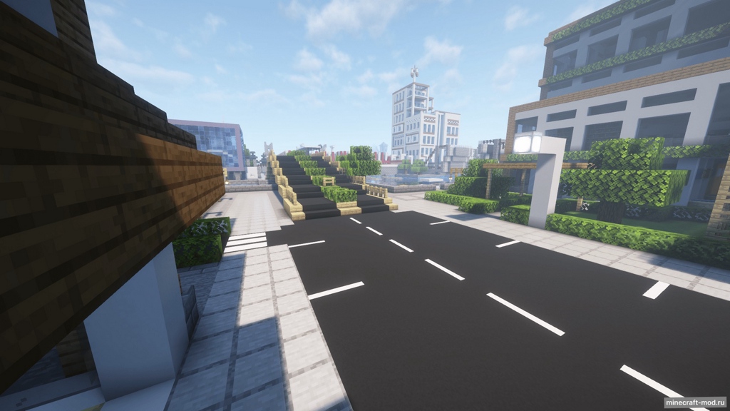 Мод City Roads для Minecraft 1.21.3, 1.21