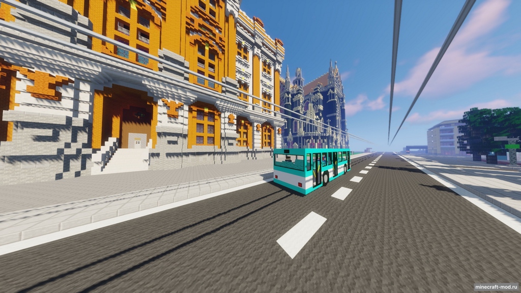 Мод Public Transport для Minecraft 1.19.3, 1.19.2, 1.18.2,  ...