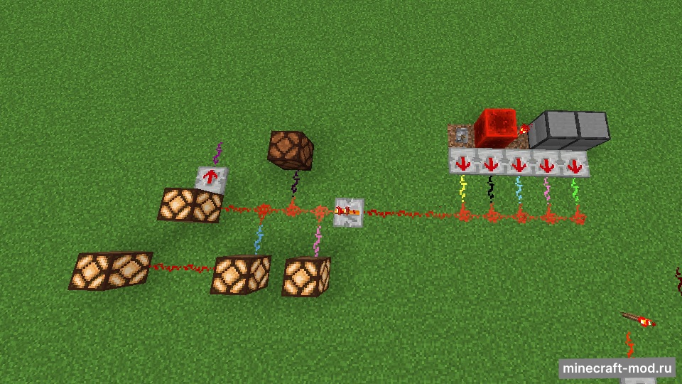 Мод Dyeable Redstone Signal для Minecraft 1.20.1, 1.20, 1.19.4,  ...