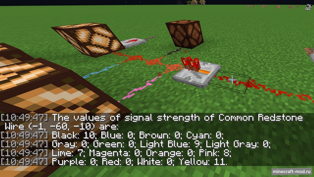 Мод Dyeable Redstone Signal для Minecraft 1.20.1, 1.20, 1.19.4,  ...