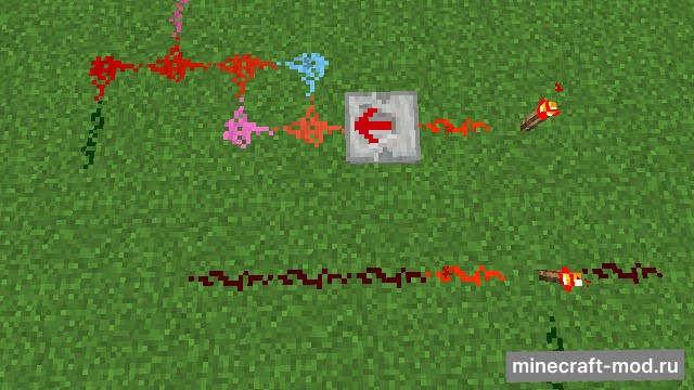 Мод Dyeable Redstone Signal для Minecraft 1.20.1, 1.20, 1.19.4,  ...