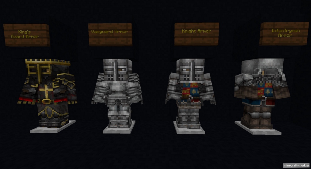 Мод Medieval Kingdom Armors для Minecraft 1.20.1