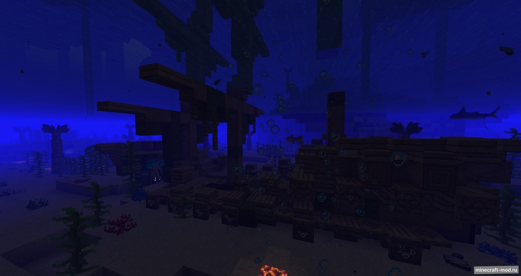 Мод Deep Waters для Minecraft 1.20.1, 1.19.2