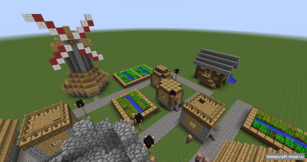 Мод Extended Villages для Minecraft 1.7.10