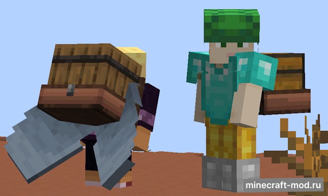 Мод Chestpack Backpacks для Minecraft 1.21.4