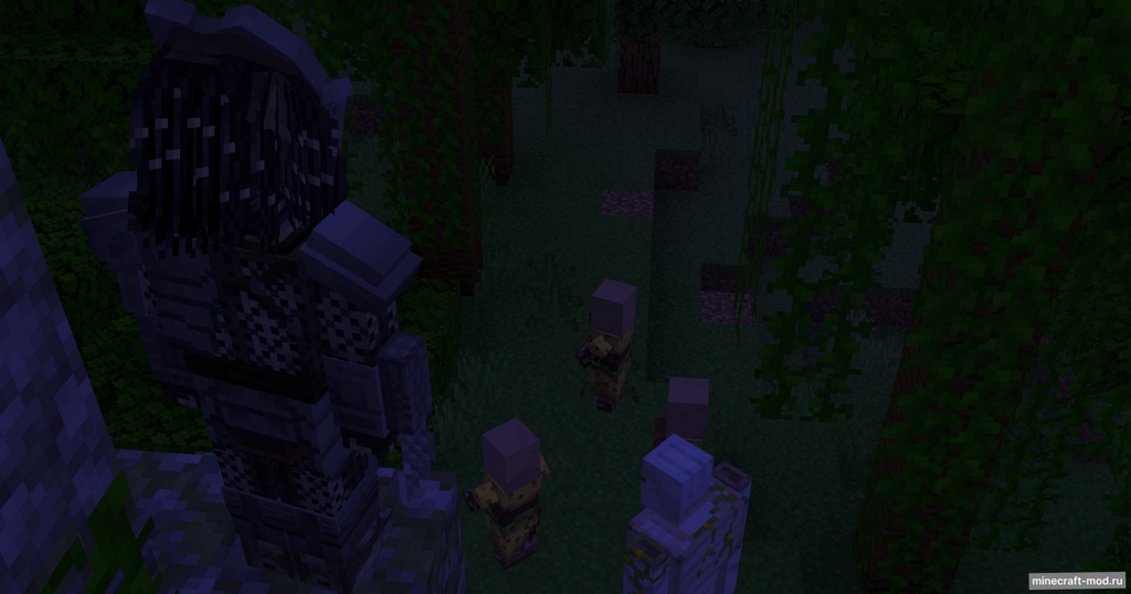 Мод bvanseg 's AVP (Aliens vs Predator) для Minecraft 1.21.1
