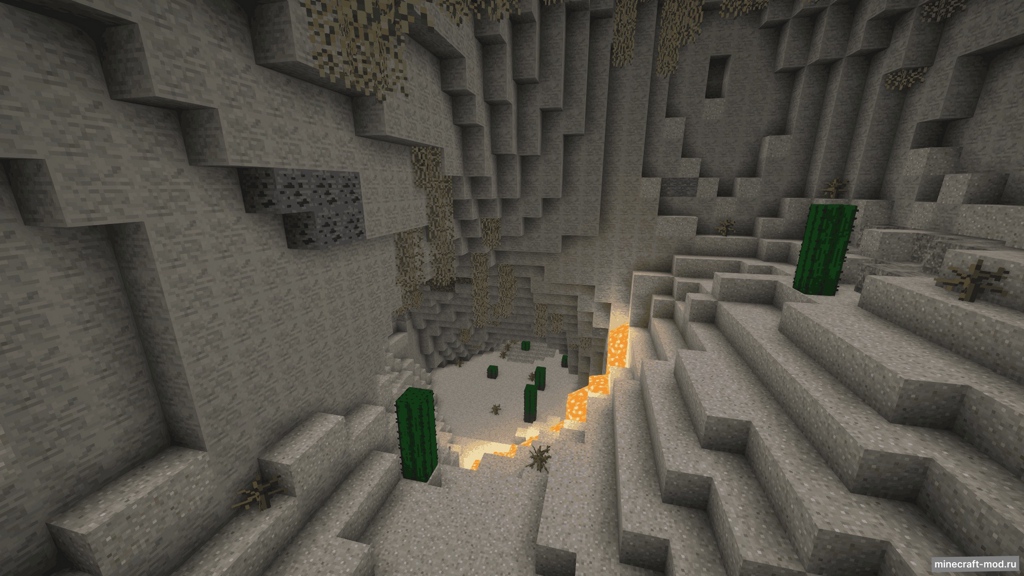 Мод Caves Revamp: Underground Biomes для Minecraft 1.12.2