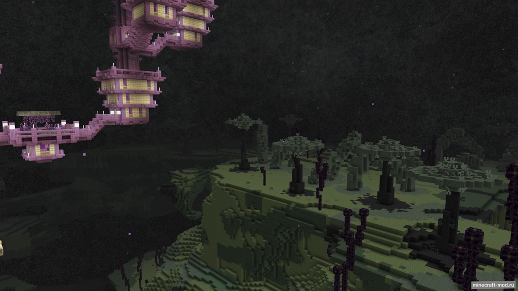Мод Enderscape для Minecraft 1.21.5, 1.21.4, 1.21.1,  ...
