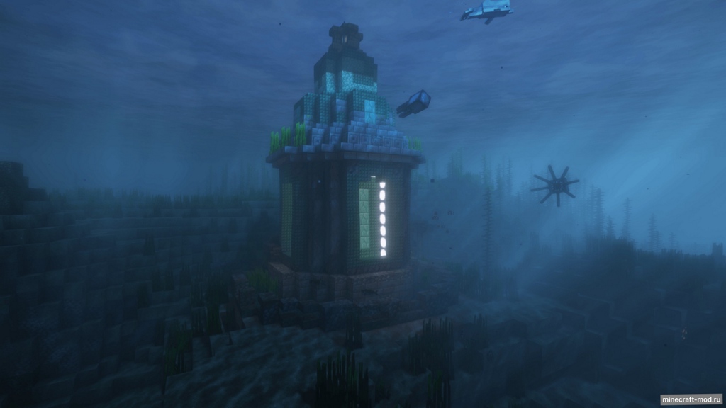 Мод Underwater Village для Minecraft 1.21.4, 1.21.1, 1.20.1