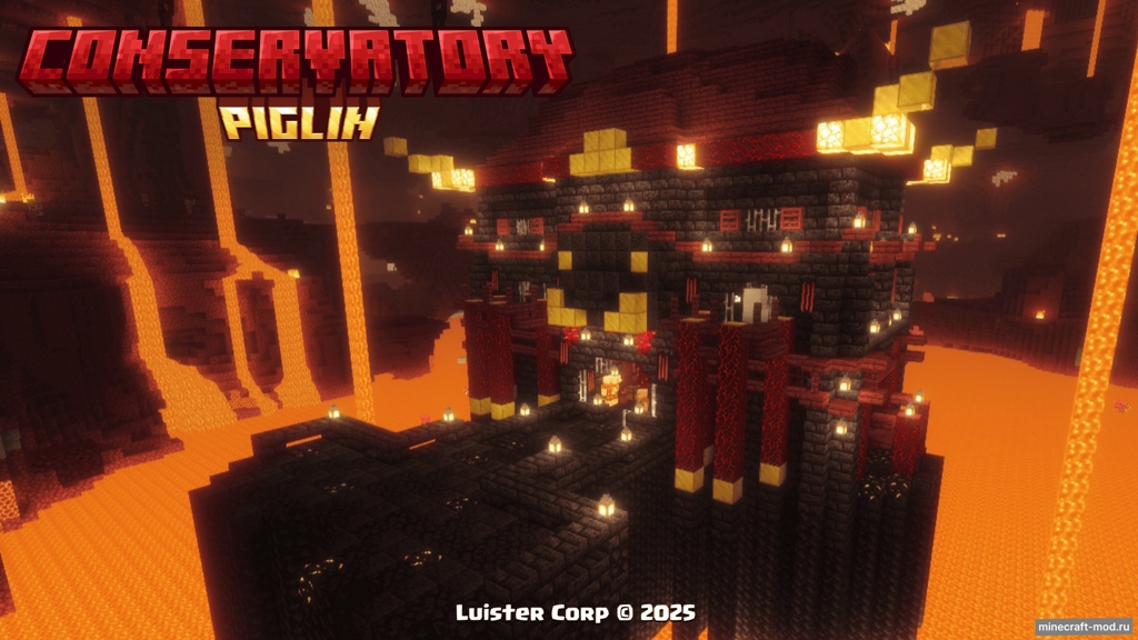 Мод Piglin Cоnsеrvаtоry для Minecraft 1.21.5, 1.21.4