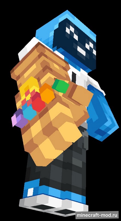 Мод Minefinity Gauntlet для Minecraft 1.21.1