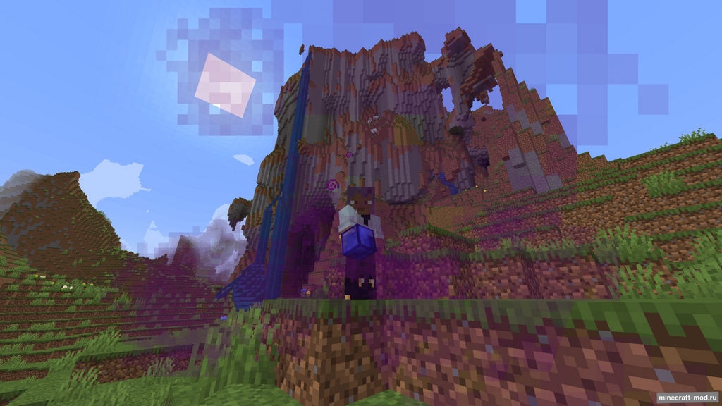Мод Minefinity Gauntlet для Minecraft 1.21.1
