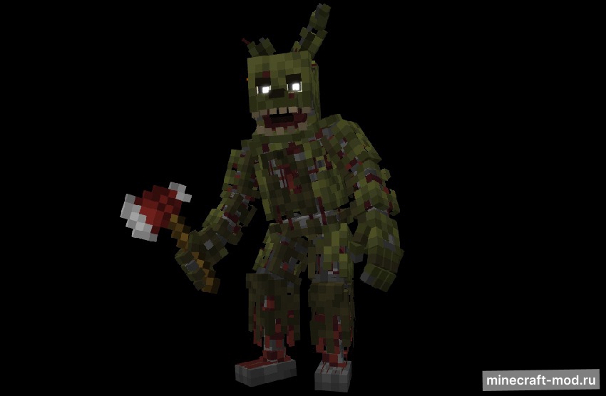 Мод Springtrap: The Returning для Minecraft 1.20.1, 1.19.4, 1.19.2