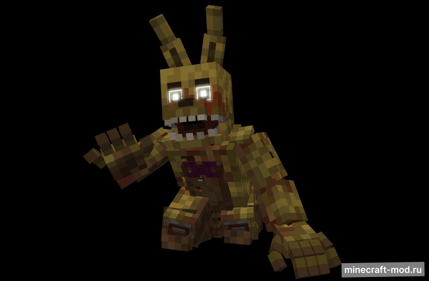 Мод Springtrap: The Returning для Minecraft 1.20.1, 1.19.4, 1.19.2