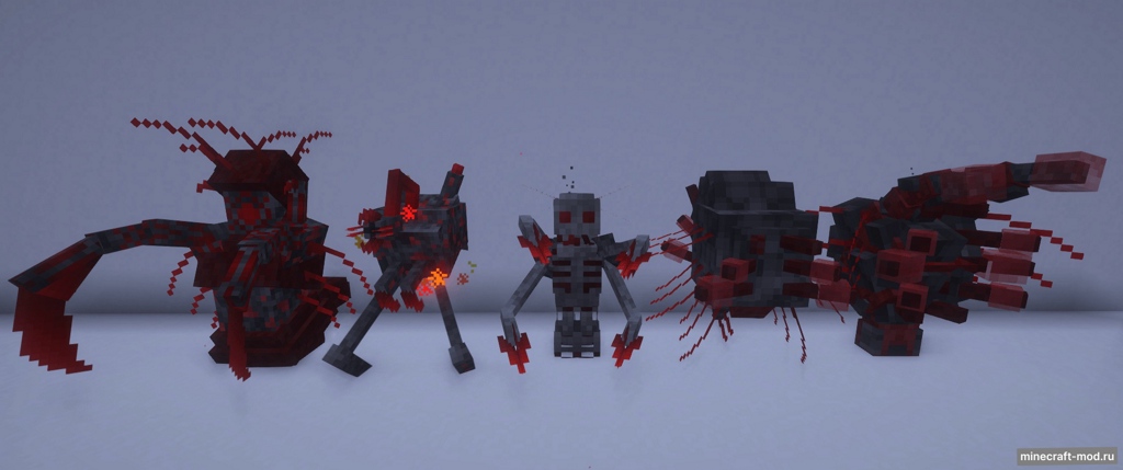 Мод Crimson Curse: Infection для Minecraft 1.21.5, 1.21.1