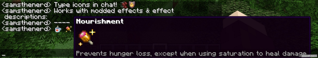 Мод Potion Icons для Minecraft 1.21.1, 1.20.1
