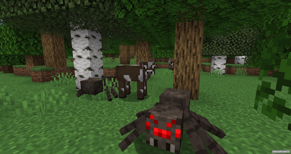 Мод Spider Infection для Minecraft 1.21.1, 1.20.1