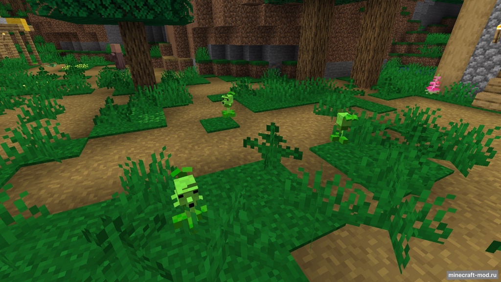 Мод Plants vs Zombies From dokkomari для Minecraft 1.21.4