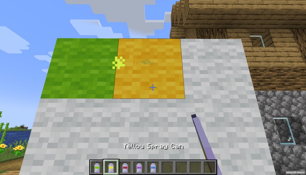 Мод Dyeable World для Minecraft 1.21.1