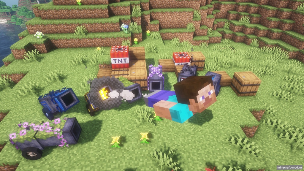 Мод Blast Travel Reborn для Minecraft 1.20.1