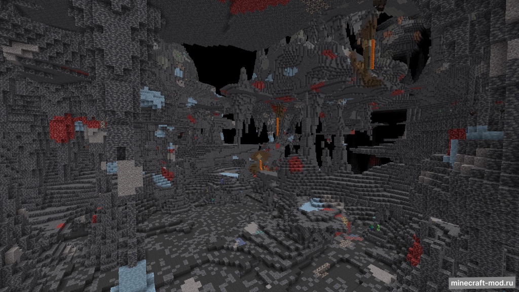 Мод Deep Underground (Mining Dimension) для Minecraft 1.21.1