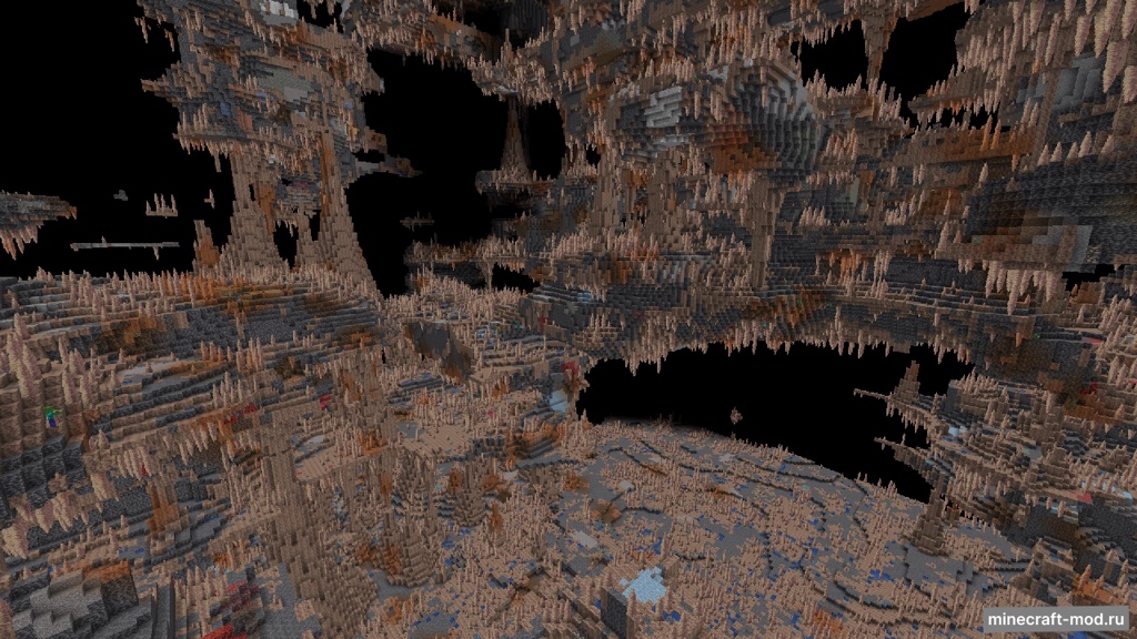 Мод Deep Underground (Mining Dimension) для Minecraft 1.21.1