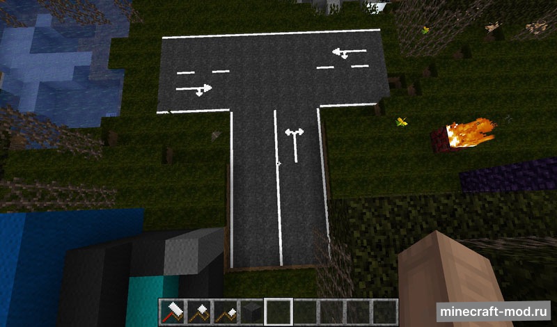 Мод RoadWorks для Minecraft 1.7.10, 1.7.2, 1.6.4,  ...