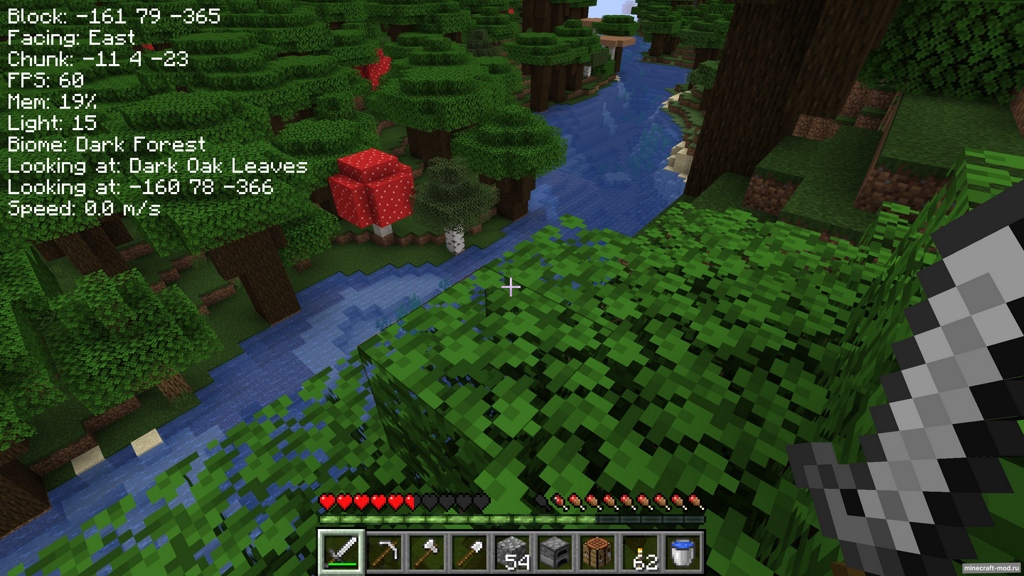 Мод Clean HUD для Minecraft 1.21.4
