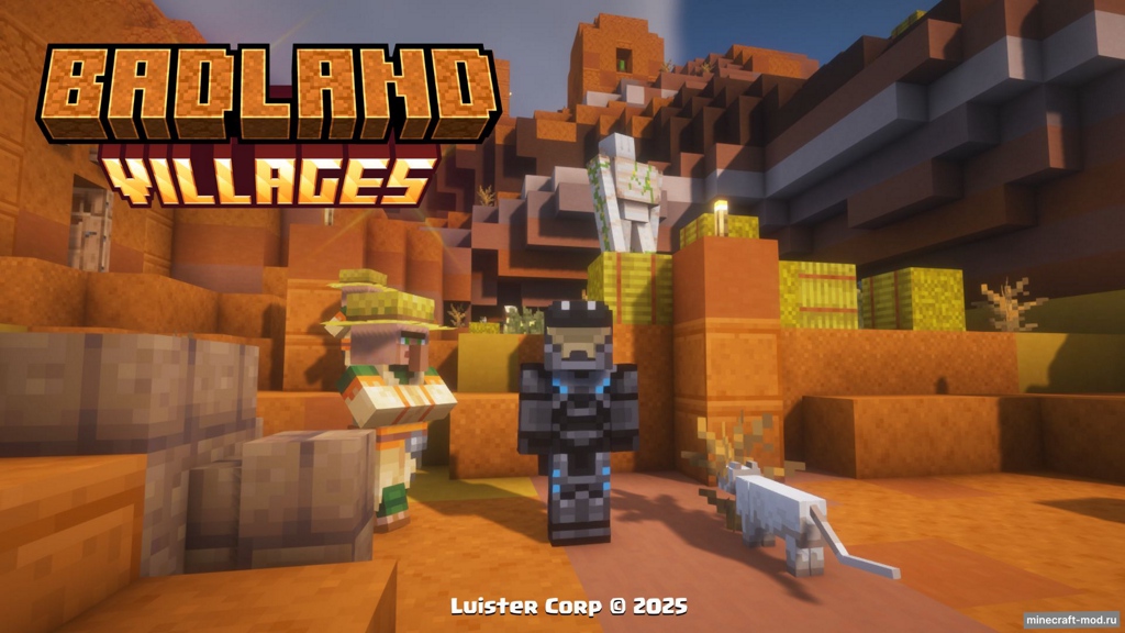 Мод Badland Villages для Minecraft 1.21.5, 1.21.4