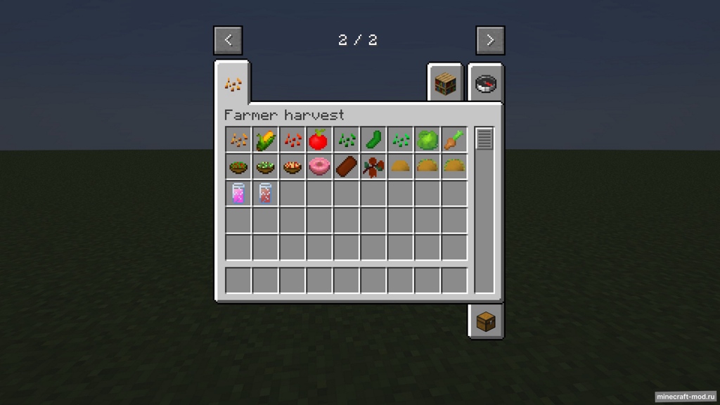 Мод Farmer harvest для Minecraft 1.20.1